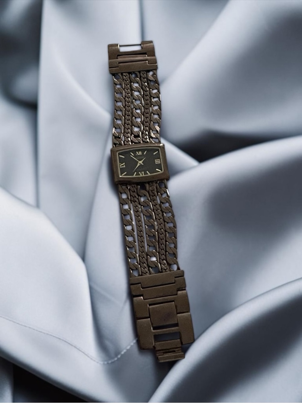 Chico's Black Multi-Chain Bracelet Watch